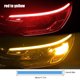 thumbnail image 4 of DC Turn Signal Light Dynamic Flexible LED Faro Faro a prueba de polvo Carcasa transparente Motocicleta Suministros de iluminación 12V rojo a amarillo 45 cm, 1 par Inevent VI012684-02B, 4 of 7