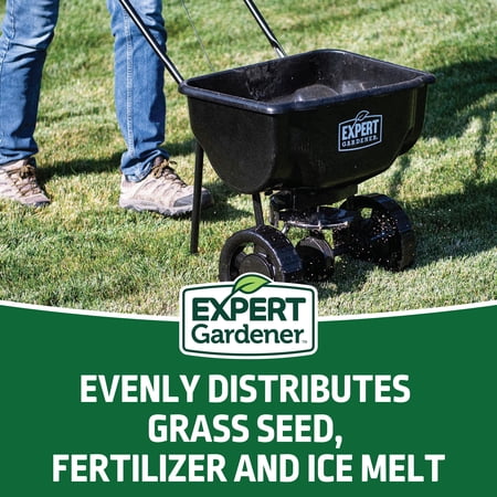 EXPERT GARDENER 66 LB CAPACITY PUSH BROADCAST SPREADER