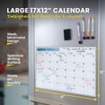 thumbnail image 3 of Calendario mensual magnético Quick Canary 43 x 30 cm tipo pizarra blanca, 3 of 9