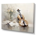 thumbnail image 2 of Designart "Timeless Taupe Clarinet Classic" Music Wall Decor, 2 of 7