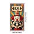 thumbnail image 4 of Cartoon Clown Ticket Banner Circus Clown Event Decor for Birthday Celebration Kids Party Indoor Decoration, 4 of 9