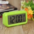 thumbnail image 1 of Repitiendo activado por luz dormitar Sensor de luz de fondo Fecha Temperatura Pantalla verde LED Digital Alarm Clock Abanopi Verde, 1 of 7