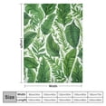 thumbnail image 4 of ONETECH  Tropical Palm Leaf Blanket 50" x 60" Green Giant Leaves Throw Blankets for Sofa or Bed, 4 of 6