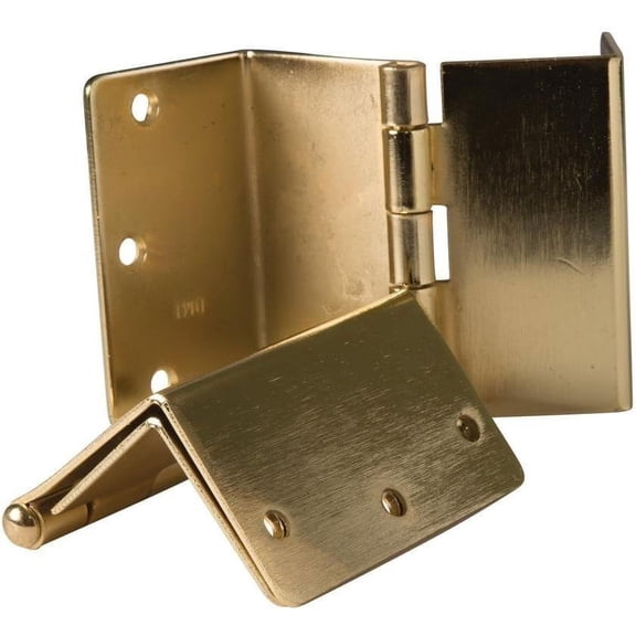 HealthSmart Expandable Door Hinges, Allow up to 2 Extra Inches for Handicap, Wheelchairs, Walkers and Rollator Accessibility, 2 Hinges, Brass