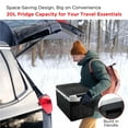 thumbnail image 4 of Frigidaire Portable Dual Zone Refrigerator Freezer 20L, Black Rugged 2-in-1 Car Fridge with Cooler for Travel, Camping, Truck, RV, 4 of 12
