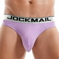 thumbnail image 2 of JOCKMAIL Mens Briefs Athletic Supporters Bikini Underwear for Men Jock Strap Male for Gym Sport 2Pack, 2 of 8