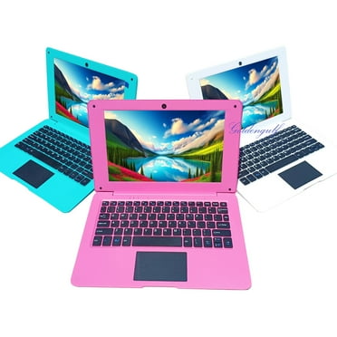 Laptop Computer Mini 10 Inch Quad Core Powered by Android 12 Netbook 64GB Small Computer with WiFi Webcam Bluetooth,Charger Mouse Included,Suitable for Children and Students, 4 Color Options