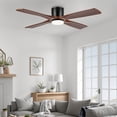 thumbnail image 2 of LEDET 54 in. 4 Solid Wood Blades Indoor Ceiling Fan with Light Kit and Remote, 2 of 9