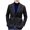 Black, variant on Clearance Mens British Wool Blend Suit Blazer Plaid Sport Coats Wool Blend Blazer Jacket Notch Lapel 2 Button Blazer for Office Business
