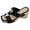 Black, variant on Womens Woven Platform Wedge Dress Sandals 2026 Heart Buckles Summer Beach Vintage Color Block Leather Espadrilles Chunky Heeled Slip on Beige Size 9