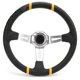 thumbnail image 4 of Sport Steering Wheel 14in/35cm Hand Sewing PU Aluminum Auto Steering Wheel Universal for Modification, 4 of 8