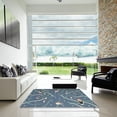 thumbnail image 6 of Ahgly Company Indoor Rectangle Contemporary Light Slate Gray Abstract Area Rugs, 5' x 7', 6 of 6