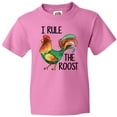 thumbnail image 3 of Inktastic Farmer I Rule the Roost Rooster Youth T-Shirt, 3 of 5
