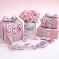 thumbnail image 4 of A Butterfly Floral Diy Ribbon For Gift Wrapping Wreath Decoration Linen Like 180X2.5 In, 4 of 6