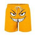 thumbnail image 4 of Twczz Boys Funny Graphic Swim Trunks with Pockets- Quick Dry Elastic Waist Drawstring Beach Shorts Orange Size 5, 4 of 6