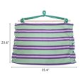 thumbnail image 5 of Macrame Hammock Chair Rope Swing, 550 Lbs Capacity, Two Cushions & Portable Steel Spreader Bar for Indoor/Outdoor,Green Stripe, 5 of 9