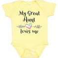 thumbnail image 3 of Inktastic My Great Aunt Loves Me Heart Boys or Girls Baby Bodysuit, 3 of 5