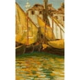 thumbnail image 3 of Jan Bohuszewicz 11x14 Black Modern Framed Museum Art Print Titled - Sails in the Sunshine - Chioggia (1921), 3 of 5