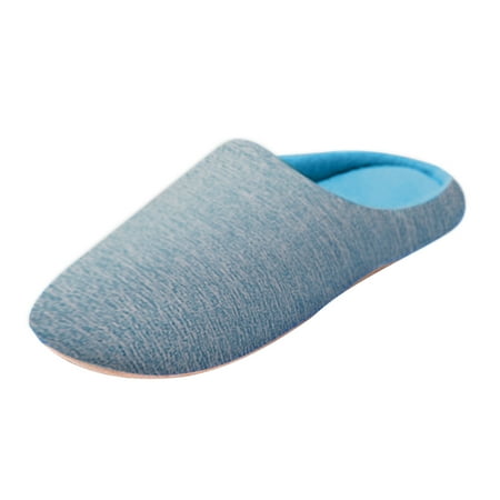 

nsendm Slide Slippers for Women House Shoes Toe Plus For Women Flats Round For Womens Slippers Memory Foam Size 7 Sky Blue 10