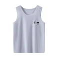 thumbnail image 1 of Gibobby blusas aesthetic Chaleco sin mangas para niños pequeños y niñas, Tops informales de Color sólido para el , ropa para niños(Gris, 18-24 Meses), 1 of 4