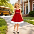 thumbnail image 2 of WERYOUNG Girls Dresses Sleeveless Crewneck Colorful Tiered Straps Back To School Dresses For Girls Kids Breathable Sundresses 7-8 Years, 2 of 4