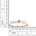 thumbnail image 3 of Gem Stone King 0.73 Ct Round Blue Sapphire White Topaz 18K Rose Gold Plated Silver Bracelet for Women, 3 of 3