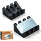 thumbnail image 1 of Silicone Soap Dish for Bar Soap Holder for Shower Bathroom Self Draining Waterfall Drying Tray Keep Soap Bars Dry Clean & Easy Cleaning (Black, 2), 1 of 4