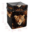 thumbnail image 5 of Leopard Foldable Mini Car Trash Can with Lid and Leak-Proof Hanging Storage Bag, 5 of 6