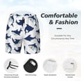 thumbnail image 3 of Fotbe Cute Shark Traje de Baño para Hombre – Shorts de Natación de Secado Rápido con Forro y Bolsillos-Large, 3 of 6