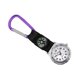 thumbnail image 5 of Reloj de alpinismo con brújula, reloj de bolsillo para enfermera, diseño de mosquetón, relojes sencillos de moda (morado), 5 of 7