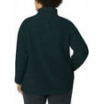 thumbnail image 5 of Eddie Bauer Womens Midweight Quarter Zip Fleece Pullover (Evergreen, X-Large), 5 of 5