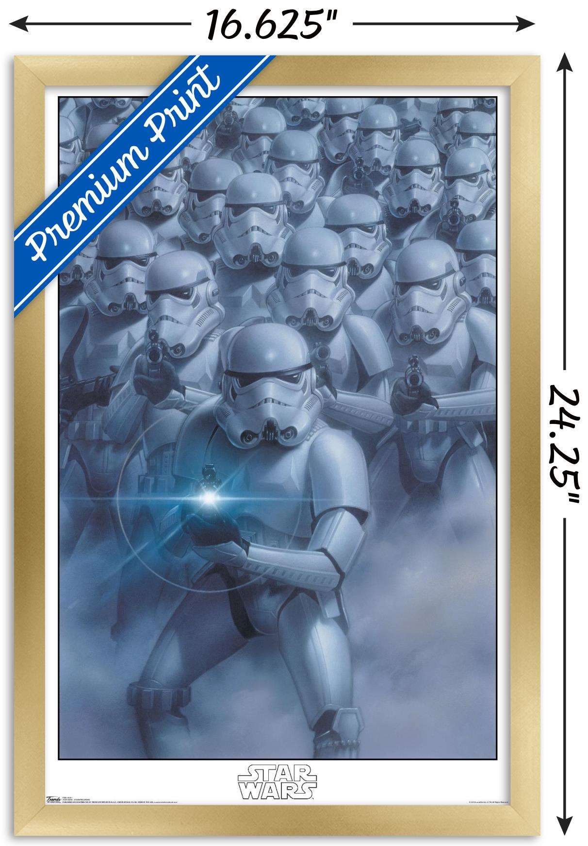 Star Wars: Saga - Stormtroopers Wall Poster, 14.725" x 22.375", Framed