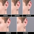 thumbnail image 2 of [Clearance] 4 Pairs Small Hoop Earrings for Men Women Colorful Stainless Steel Huggie Hoop Earring Hypoallergenic Piercing Jewelry Set 8/10/12/14/16mm Gift on Clearance, 2 of 7