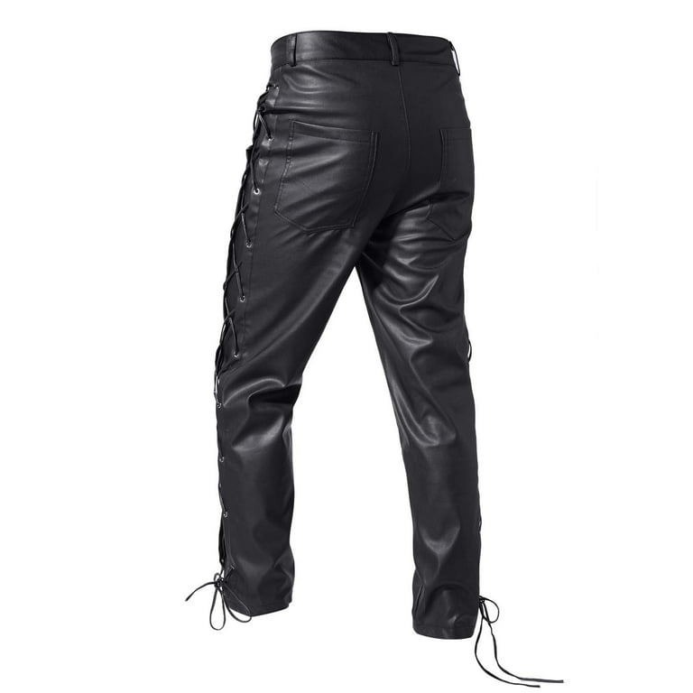 Summer Clearance 2024 SMihono Men's Punk Gothic Red Black Summer Clearance 2024 SMihono Men's Punk Gothic Red Black