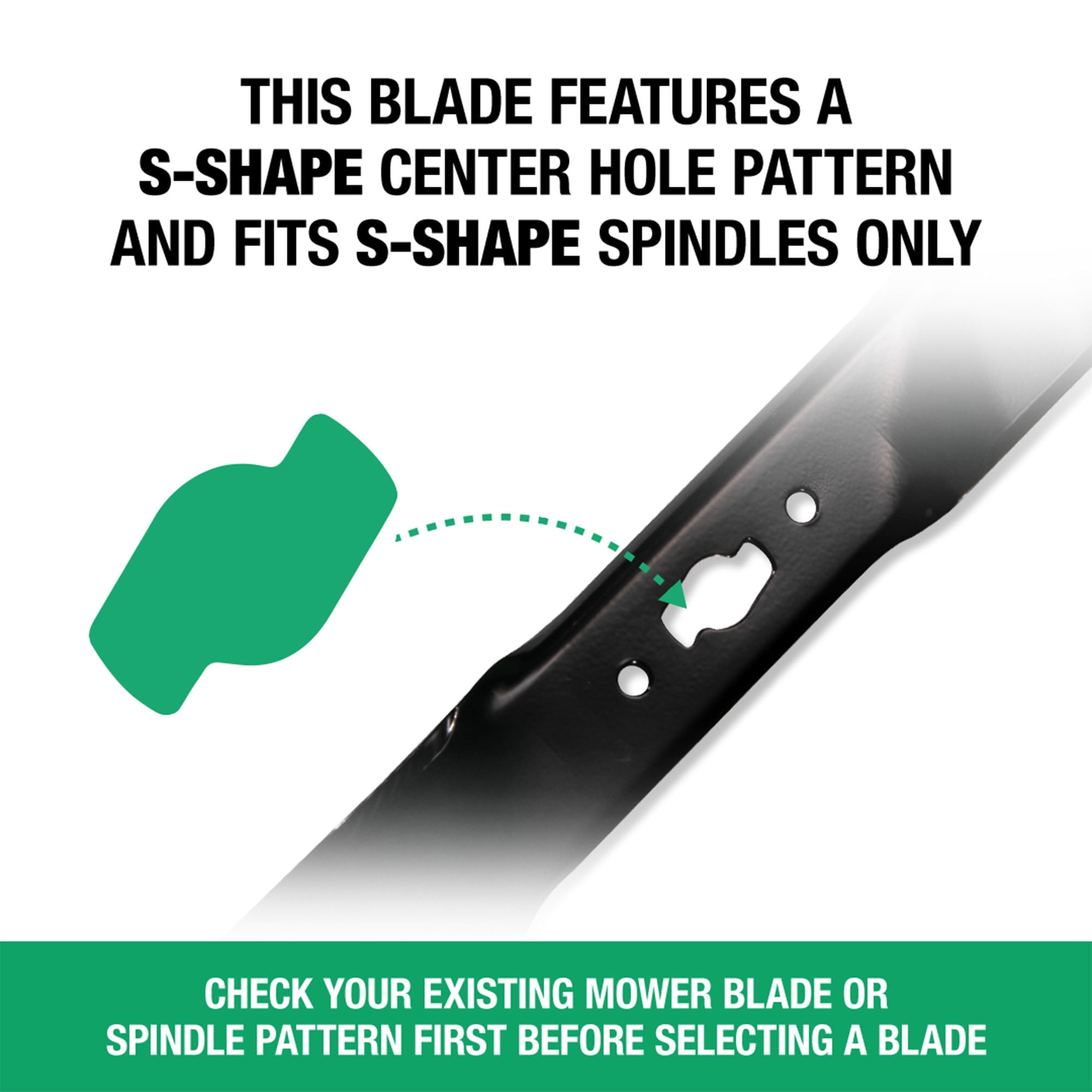 GFP 21 Inch Blade, S Shape Center Hole