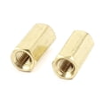 thumbnail image 3 of M3 x 10mm Female/Female Thread Brass Hex Standoff PCB Pillar Spacer 10pcs, 3 of 4