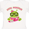 thumbnail image 4 of Inktastic Book Monster Girl Girls Long Sleeve Baby Bodysuit, 4 of 5