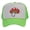 White/Neon Green, variant on Top Headwear Men's Mushroom Hat - Enchanted Fungi Trucker Snapback Cap White/Navy