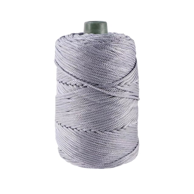 Guardoinrt Odorless Ice Rope For Handcrafts Stretchy And Thin For Hats And Cushion Making Crochet Yarn 05 Grey 1Set