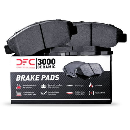 Dynamic Friction Company 3000 Ceramic Brake Pads 1310-1943-00-Front Set Compatible For 2016-2018 PEUGEOT 301 For 2016-2018 Peugeot 301
