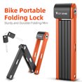 thumbnail image 4 of WEST BIKING Bloqueo de cadena de bicicleta Aleación de acero Bloqueo de seguridad de bicicleta Accesorios de ciclismo Hugtrwg  Para estrenar, 4 of 7