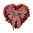 thumbnail image 6 of RBCKVXZ Valentine's Day Heart Wreath, Artificial Flower Wreaths for Front Door with Artificial Red Roses for Gifts Anniversary Wedding Candlelight Dinner Decor, 6 of 7