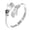 A, variant on Unique Hugging Hands Couple Rings Fashion Jewelry Open Sizing With Stylish Zircon