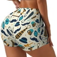 thumbnail image 2 of Kdxio Fathers day Print Workout Shorts for Women Seamless Soft Smooth Gym Yoga Scrunch Active Shorts, 2 of 9