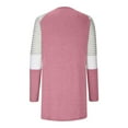 thumbnail image 3 of Womens Fall Raglan Tunic T-Shirts Trendy Striped Long Sleeve Crew Neck Casual Loose Fit Pullover Tops Blouse, 3 of 5