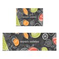 thumbnail image 1 of Ensemble de Tapis de Cuisine et Moquette de 2 Pcs Tapis de Cuisine Rembourré à Motifs, 1 of 5