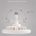 thumbnail image 3 of Ceiling Fans With Remote Control And Light Lamp Fan E27 Converter Base Smart Silent Ceiling Fans For Bedroom Living Room, 3 of 5