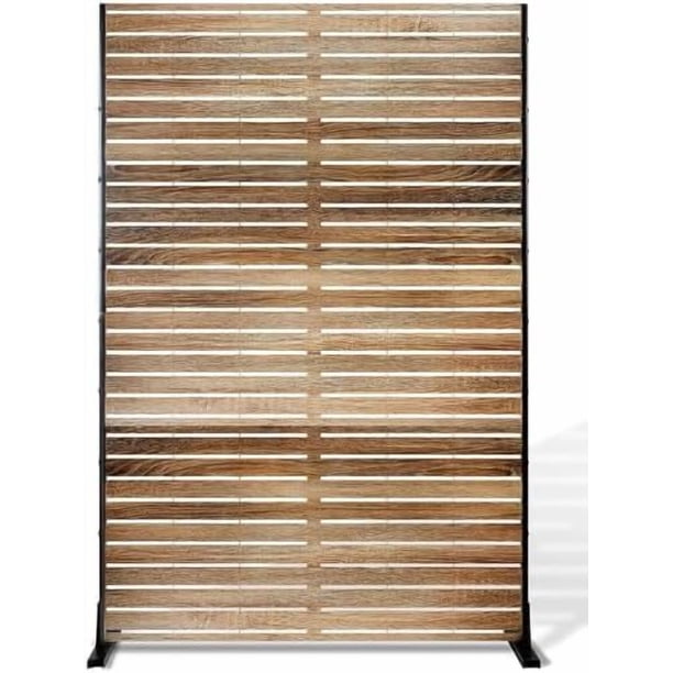 Yeshouse Panel de privacidad independiente para exteriores, ideal para patio, balcón y jardín. Divisorio decorativo de metal, resistente a la intemperie. Incluye soporte y accesorios