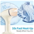thumbnail image 2 of FOUKUS Handheld Garment Steamer for Clothes: 10S Fast Heat Up Portable Steamer with 260ml Tank, Travel Steamer Wrinkle Remover for Home Dorm Business Trip, Safe for Delicate Fabrics, 2 of 6