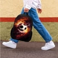 thumbnail image 2 of Binienty Soccer Book Bags For Kids 8-12 Fire Water Backpack Set with Lunch Box Penci Case 3 In 1 Zipper Insulated Lunch Tote Bag Pencil Pouch 17 Inch Travel Daypack Rucksack with Laptop Compartment, 2 of 7